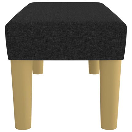 Panca Nera 70x30x30 cm in Tessuto