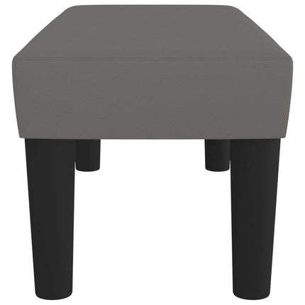Panca Grigia 70x30x30 cm in Similpelle