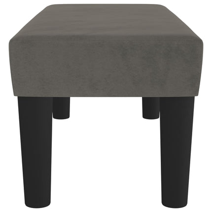 Panca Grigio Scuro 70x30x30 cm in Velluto