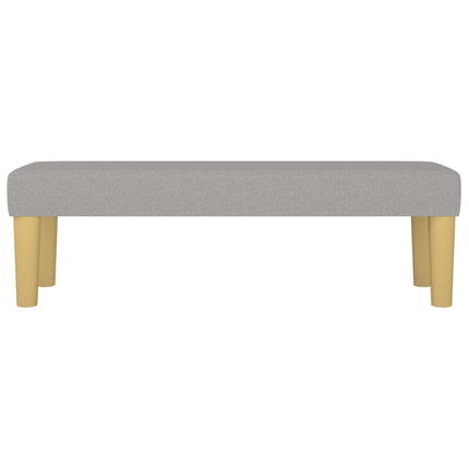 Panca Grigio Chiaro 100x30x30 cm in Tessuto