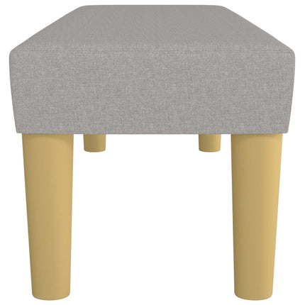 Panca Grigio Chiaro 100x30x30 cm in Tessuto