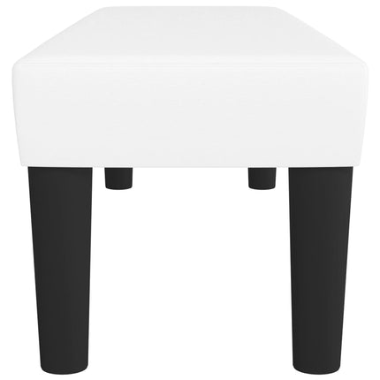Panca Bianca 100x30x30 cm in Similpelle