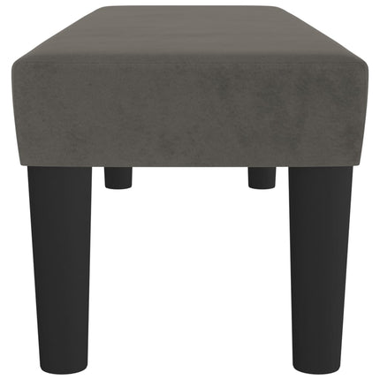 Panca Grigio Scuro 100x30x30 cm in Velluto