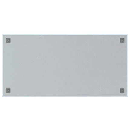 Lavagna Magnetica a Parete Bianca 100x50 cm Vetro Temperato