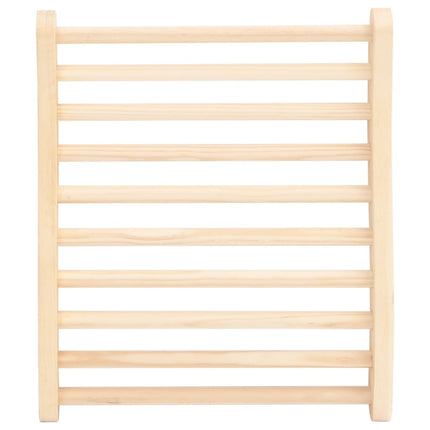 Schienale a Forma di S per Sauna in Legno Massello di Pino
