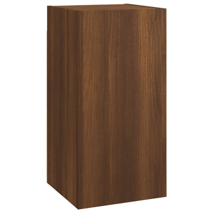 Mobili TV 7 pz Rovere Marrone 30,5x30x60cm in Legno Multistrato