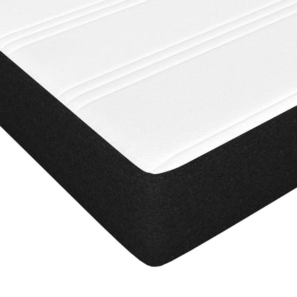 Materasso a Molle Insacchettate Nero 90x190x20 cm in Tessuto