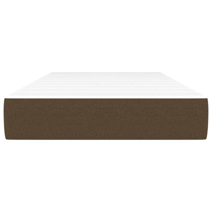 Materasso a Molle Insacchettate Marrone Scuro 100x200x20 cm