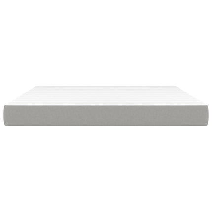 Materasso a Molle Insacchettate Grigio Chiaro 180x200x20 cm