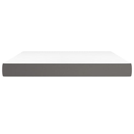 Materasso a Molle Grigio 180x200x20 cm in Similpelle