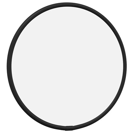 Specchio da Parete Nero Ã˜ 20 cm Rotondo