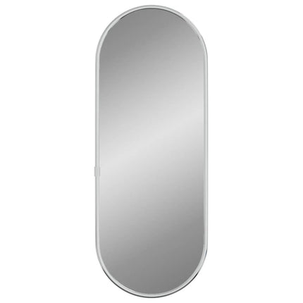 Specchio da Parete Argento 40x15 cm Ovale
