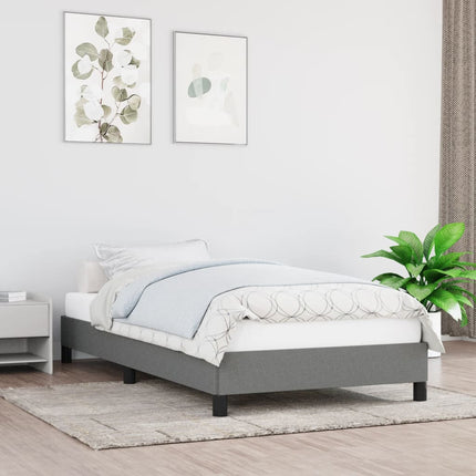 Giroletto senza Materasso Grigio Scuro 100x200 cm Tessuto