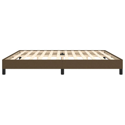 Giroletto senza Materasso Marrone Scuro 200x200 cm in Tessuto