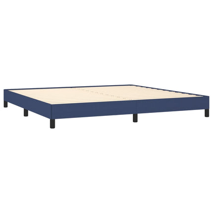 Giroletto senza Materasso Blu 200x200 cm in Tessuto