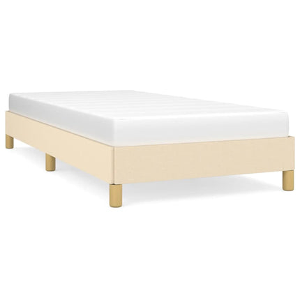 Giroletto senza Materasso Crema 90x190 cm in Tessuto