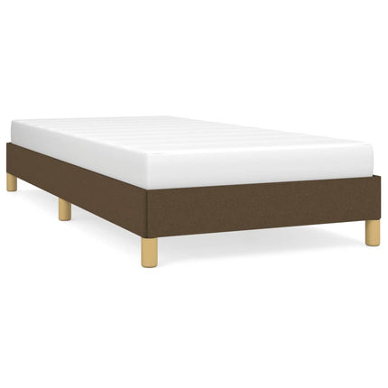 Giroletto senza Materasso Marrone Scuro 90x200 cm Tessuto