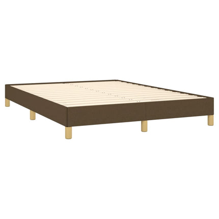 Giroletto senza Materasso Marrone Scuro 160x200 cm Tessuto