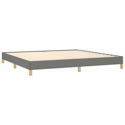 Giroletto senza Materasso Grigio Scuro 200x200 cm Tessuto