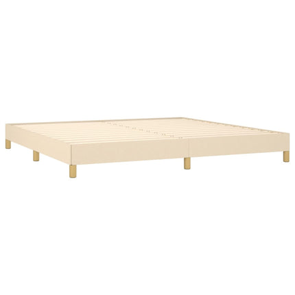 Giroletto senza Materasso Crema 200x200 cm in Tessuto