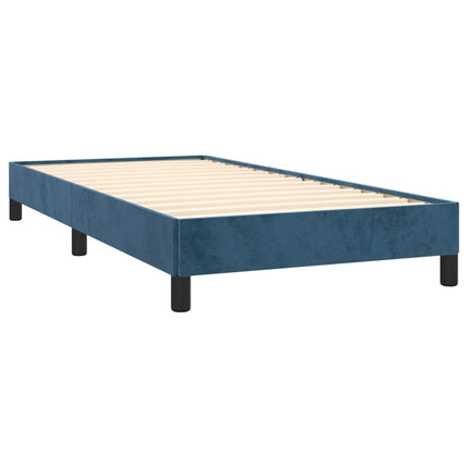 Giroletto senza Materasso Blu Scuro 80x200 cm in Velluto