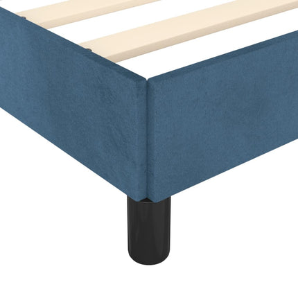 Giroletto senza Materasso Blu Scuro 80x200 cm in Velluto