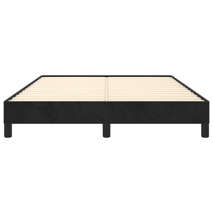 Giroletto senza Materasso Nero 140x190 cm in Velluto