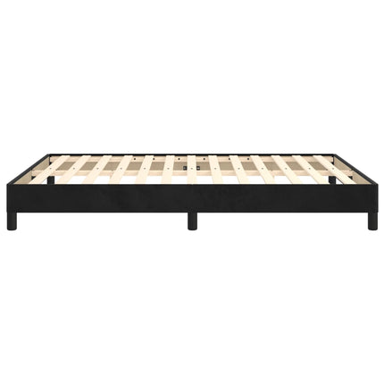 Giroletto senza Materasso Nero 140x190 cm in Velluto