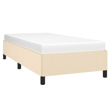 Giroletto senza Materasso Crema 80x200 cm in Tessuto