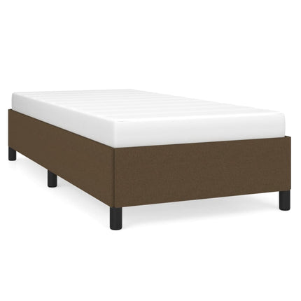 Giroletto senza Materasso Marrone Scuro 90x190 cm Tessuto