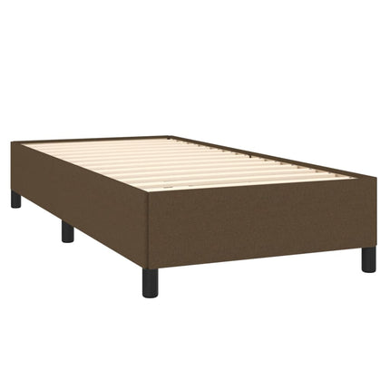 Giroletto senza Materasso Marrone Scuro 90x190 cm Tessuto