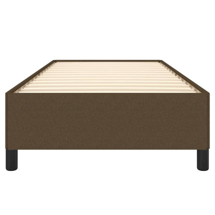 Giroletto senza Materasso Marrone Scuro 90x200 cm Tessuto