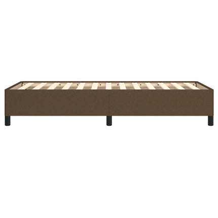 Giroletto senza Materasso Marrone Scuro 90x200 cm Tessuto