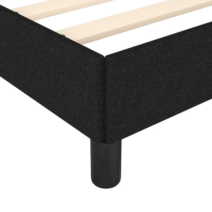 Giroletto senza Materasso Nero 140x190 cm in Tessuto