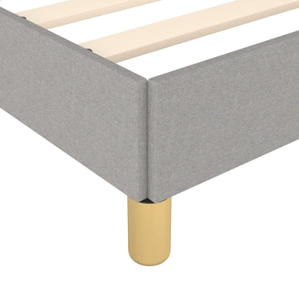 Giroletto senza Materasso Grigio Chiaro 90x190 cm Tessuto