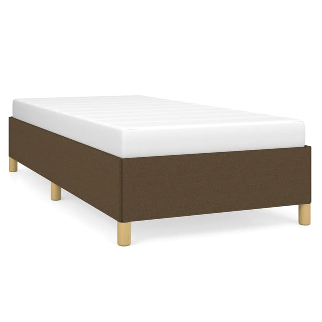 Giroletto senza Materasso Marrone Scuro 90x190 cm Tessuto