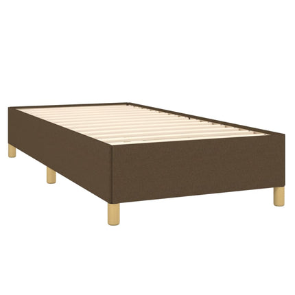 Giroletto senza Materasso Marrone Scuro 90x200 cm Tessuto