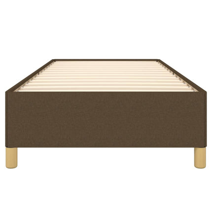 Giroletto senza Materasso Marrone Scuro 100x200 cm Tessuto