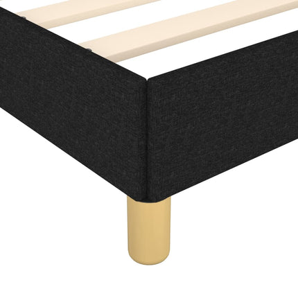 Giroletto senza Materasso Nero 160x200 cm in Tessuto