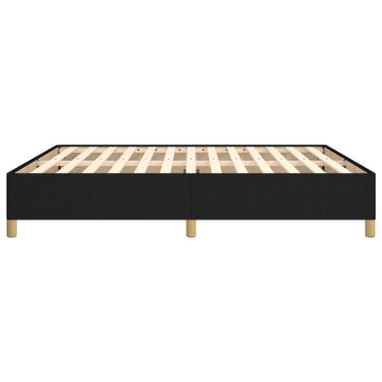 Giroletto senza Materasso Nero 180x200 cm in Tessuto