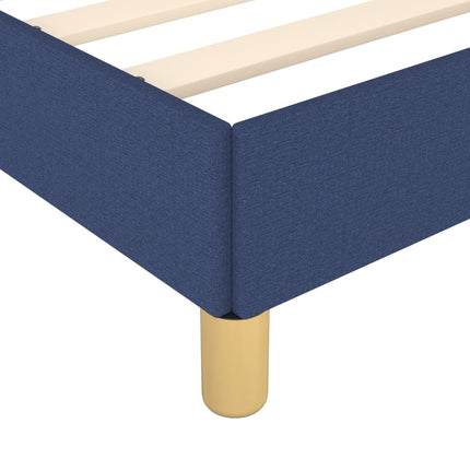 Giroletto senza Materasso Blu 200x200 cm in Tessuto