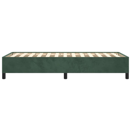 Giroletto senza Materasso Verde Scuro 80x200 cm in Velluto