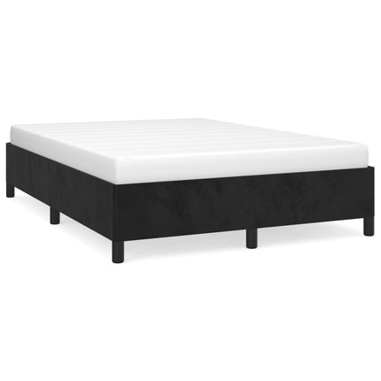 Giroletto senza Materasso Nero 140x190 cm in Velluto
