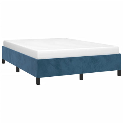 Giroletto senza Materasso Blu Scuro 140x190 cm in Velluto