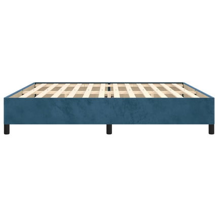 Giroletto senza Materasso Blu Scuro 200x200 cm in Velluto