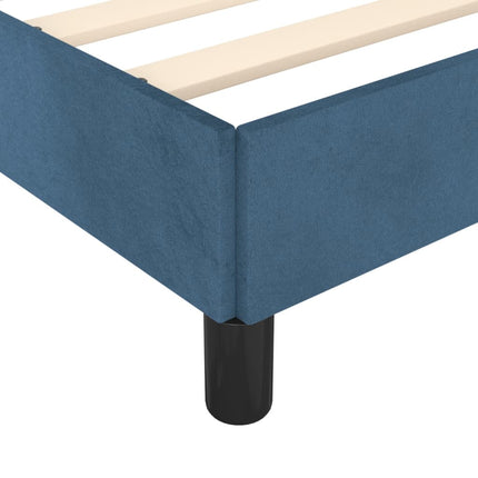 Giroletto senza Materasso Blu Scuro 200x200 cm in Velluto