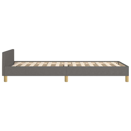 Giroletto senza Materasso Grigio Scuro 90x190 cm Tessuto