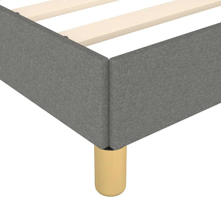 Giroletto senza Materasso Grigio Scuro 90x190 cm Tessuto