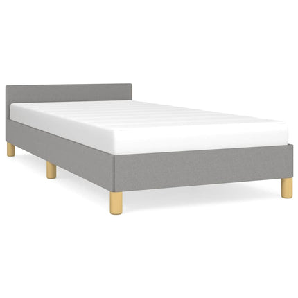 Giroletto senza Materasso Grigio Chiaro 100x200 cm Tessuto