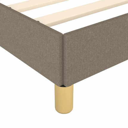 Giroletto senza Materasso Tortora 140x190 cm in Tessuto